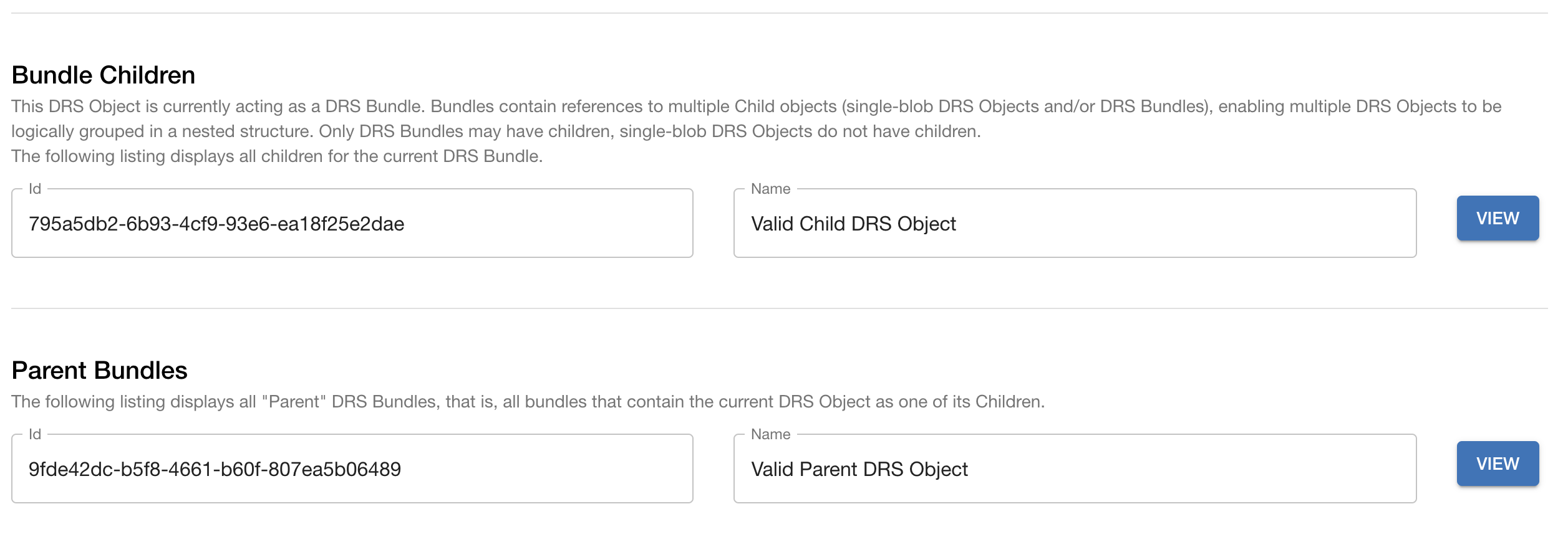 ViewRelatedDrsObjects